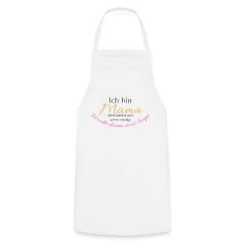 I am - Cooking Apron - white - Front - AI Model Male 185 dark (185cm)
