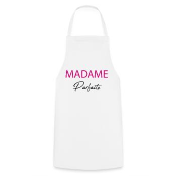 madame parfaite - Tablier de cuisine - blanc - Devant - AI Model Male 185 dark (185cm)
