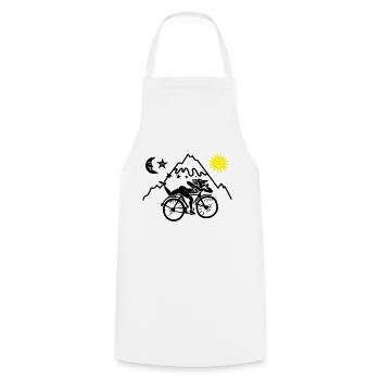 Dr. Albert Hofmann - Cooking Apron - white - Front - AI Model Male 185 dark (185cm)