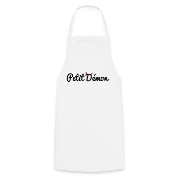 Petit Démon - Tablier de cuisine - blanc - Devant - AI Model Male 185 dark (185cm)
