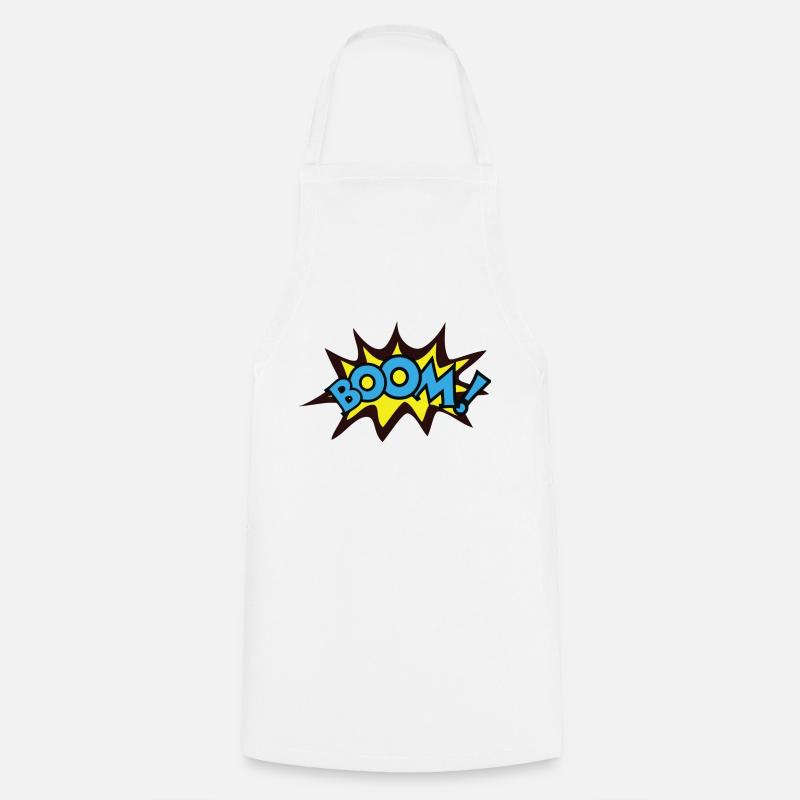 Boom ! - Tablier de cuisine - blanc