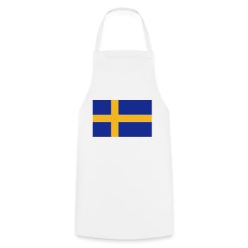Schweden Flagge - Kochschürze - Weiß - Vorne - AI Model Male 185 dark (185cm)