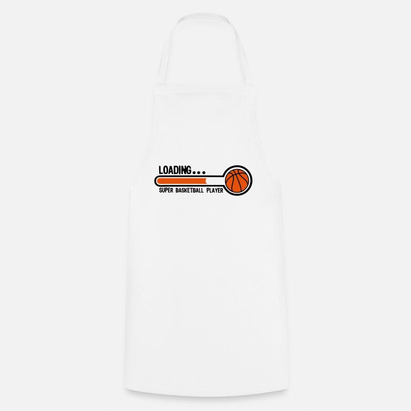 basketball loading super player1 - Cooking Apron - white