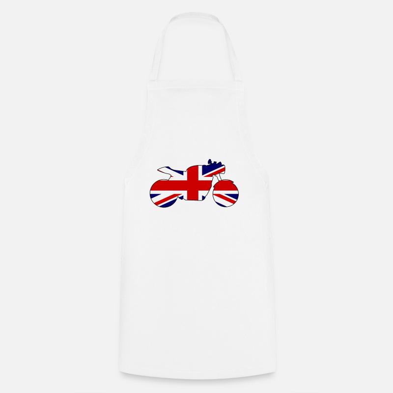 Union Jack Café Racer - Tablier de cuisine - blanc
