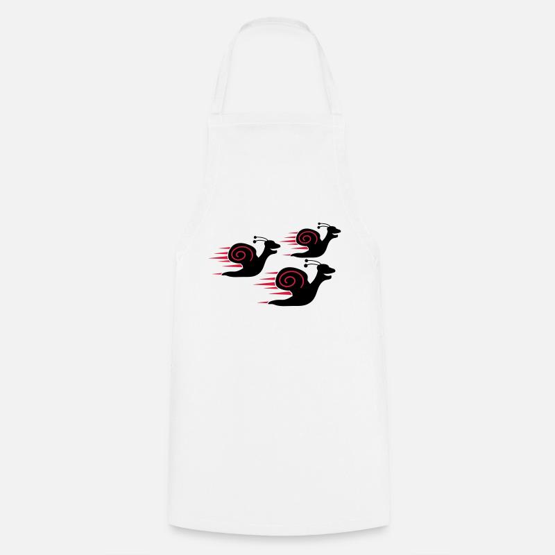 Snail Race - Tablier de cuisine - blanc