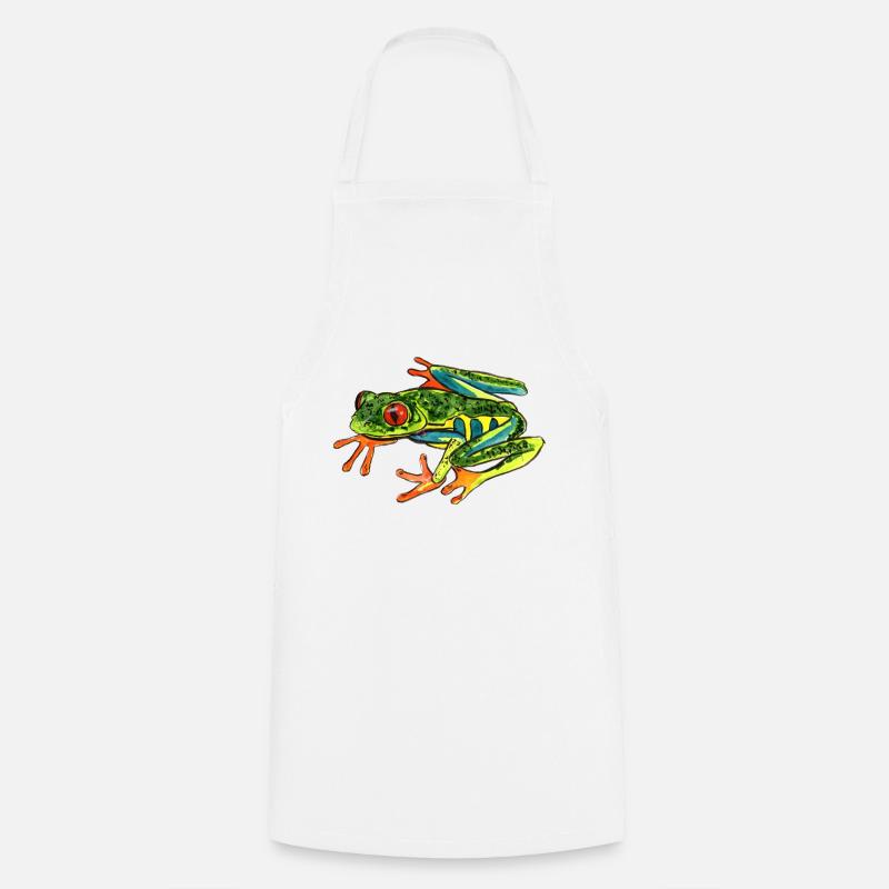 Frog - Cooking Apron - white