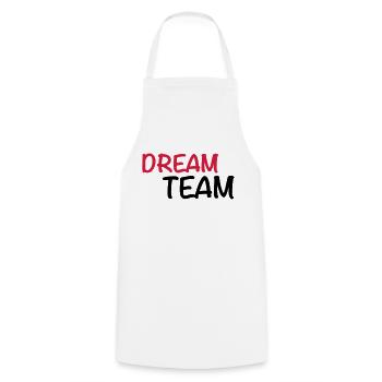 Dream Team - Tablier de cuisine - blanc - Devant - AI Model Male 185 dark (185cm)