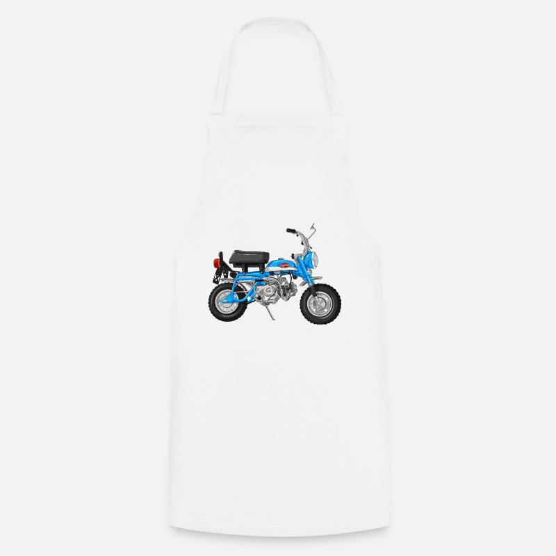 Monkey Z50A DE | candy saphire blue - Kochschürze - Weiß
