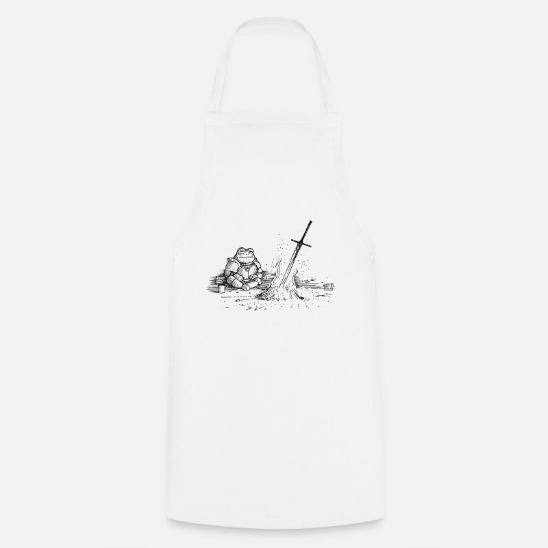 Ashen frog - Cooking Apron - white