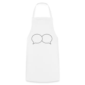 bubbles design - Cooking Apron - white - Front - AI Model Male 185 dark (185cm)
