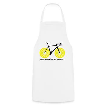 Easy peasy lemon squeezy - Cooking Apron - white - Front - AI Model Male 185 dark (185cm)