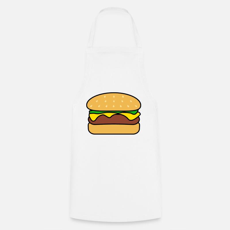 Burger - Kochschürze - Weiß