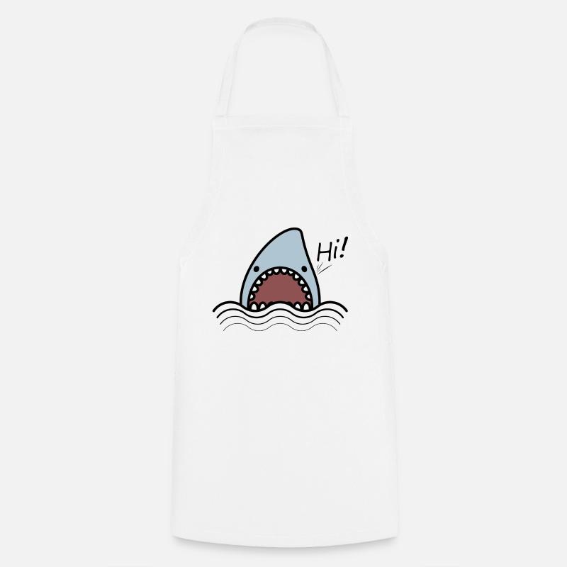 Requin - Tablier de cuisine - blanc