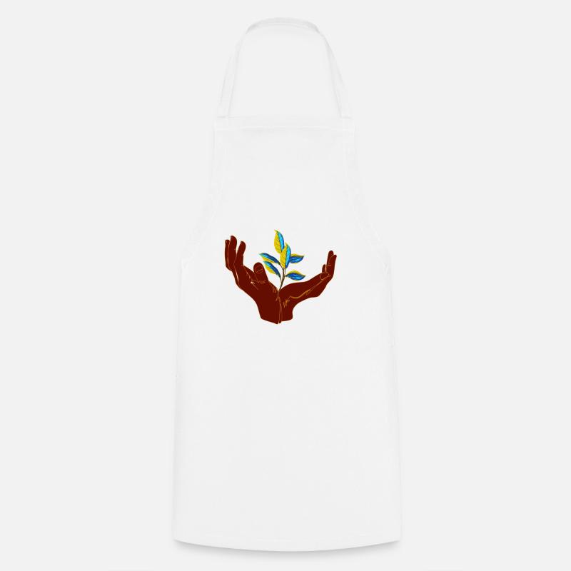 Peace for Ukraine - Cooking Apron - white