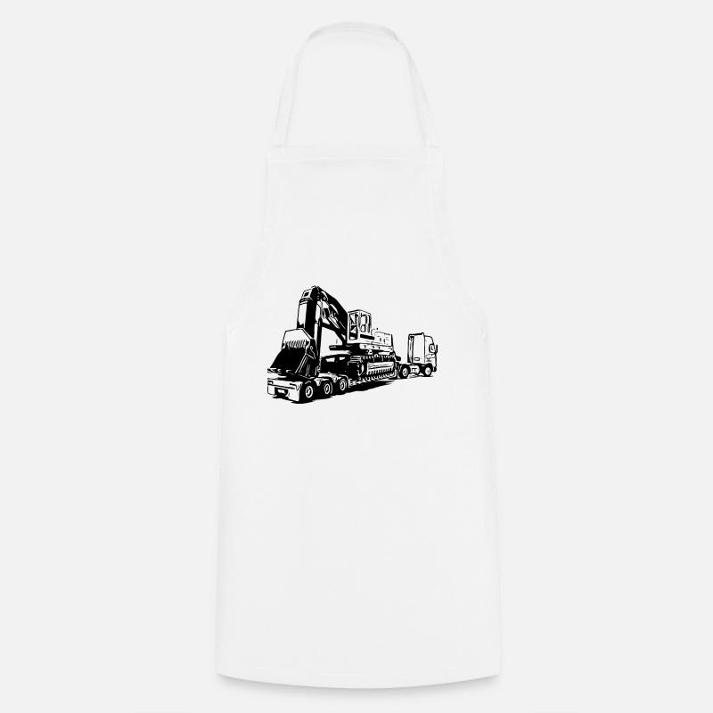Excavator - Cooking Apron - white