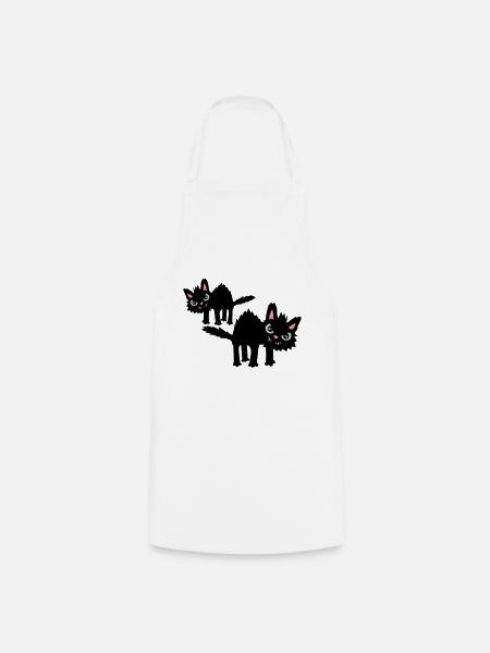 Team lustige Katzen - Kochschürze - Weiß