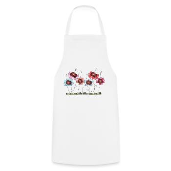 Fleur - Tablier de cuisine - blanc - Devant - AI Model Male 185 dark (185cm)