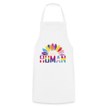 LGBTQ Nonbinary Colorful Rainbow Flag LGBTQ+ Pride - Cooking Apron - white - Front - AI Model Male 185 dark (185cm)