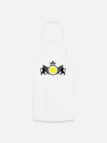 Tennis Crest - Cooking Apron - white