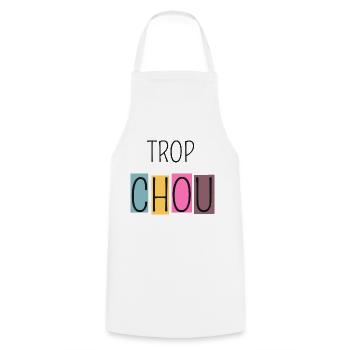 Trop Chou - Tablier de cuisine - blanc - Devant - AI Model Male 185 dark (185cm)