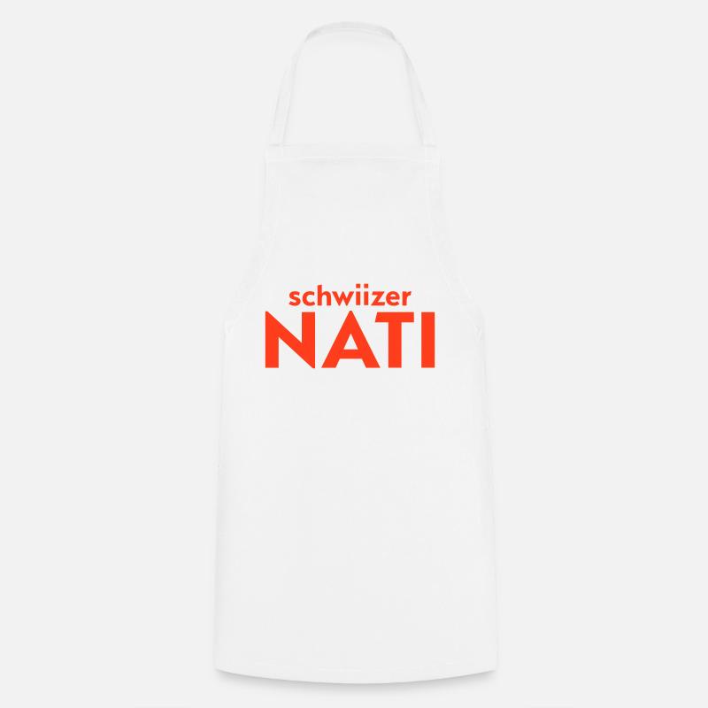 Schwiizer Nati - Tablier de cuisine - blanc