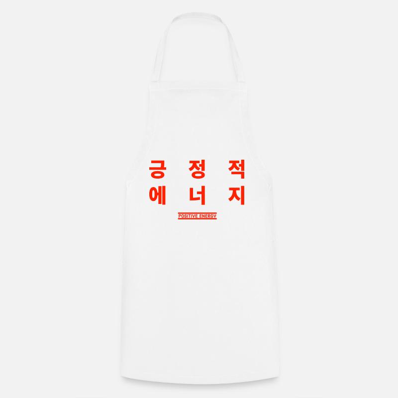 Coréen - Tablier de cuisine - blanc