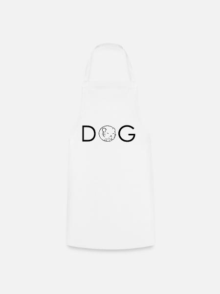 Hund Dog - Kochschürze - Weiß