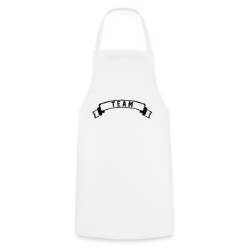 team - Cooking Apron - white - Front - AI Model Male 185 dark (185cm)