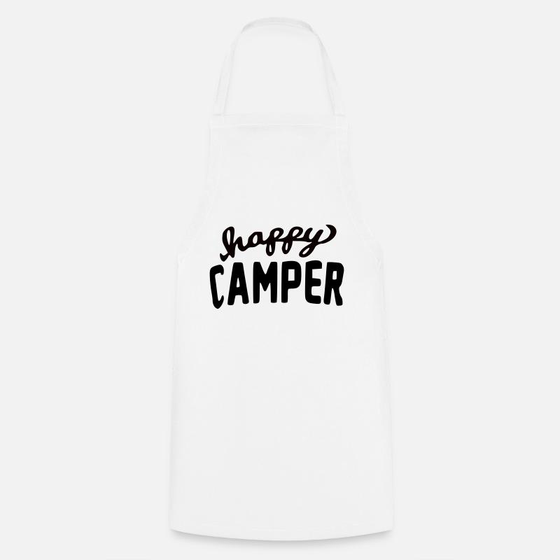 Ella Lopez « campeuse heureuse » - Tablier de cuisine - blanc