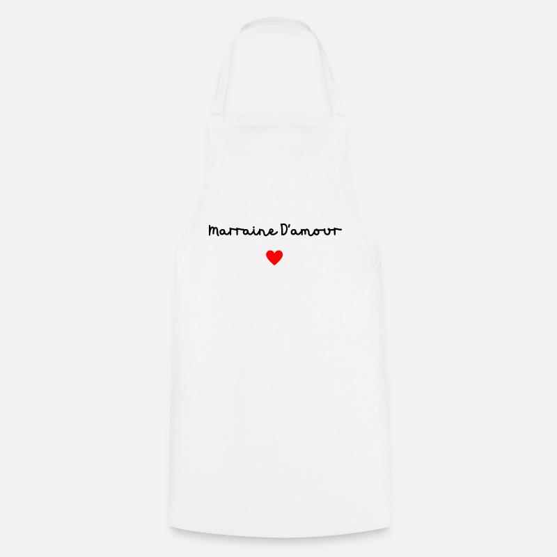 Marraine d’amour - Tablier de cuisine - blanc