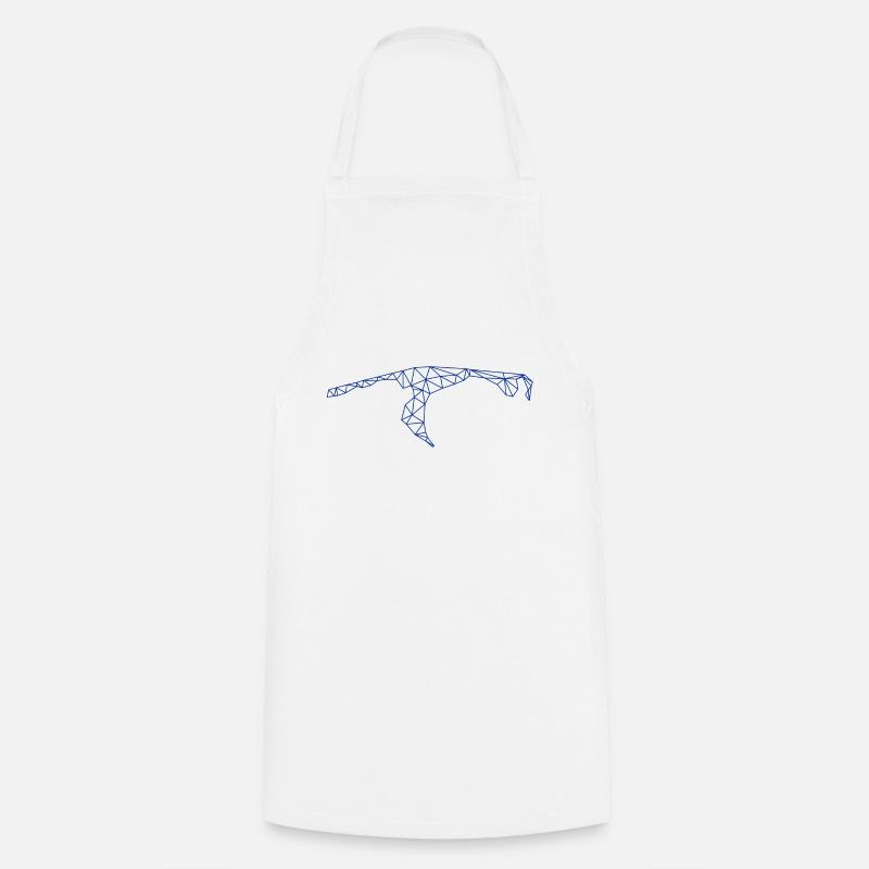 Sylt | Polygon | Blue - Cooking Apron - white