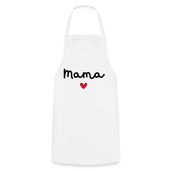 Mama of Love - Mama Geschenk - Kochschürze - Weiß - Vorne - AI Model Male 185 dark (185cm)