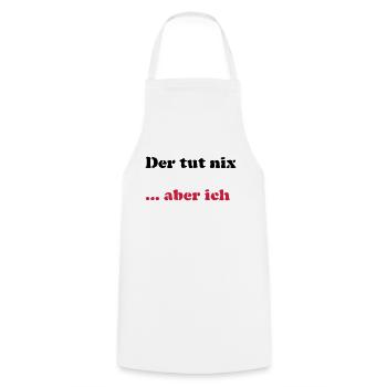 Der tut nix/was - Kochschürze - Weiß - Vorne - AI Model Male 185 dark (185cm)