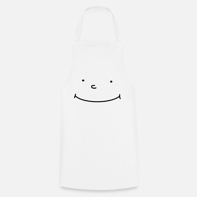 Nouveau Smiley - Tablier de cuisine - blanc