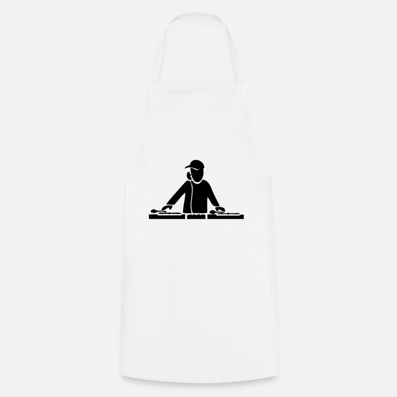DJ - Tablier de cuisine - blanc