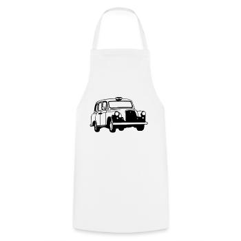 taxi - Tablier de cuisine - blanc - Devant - AI Model Male 185 dark (185cm)