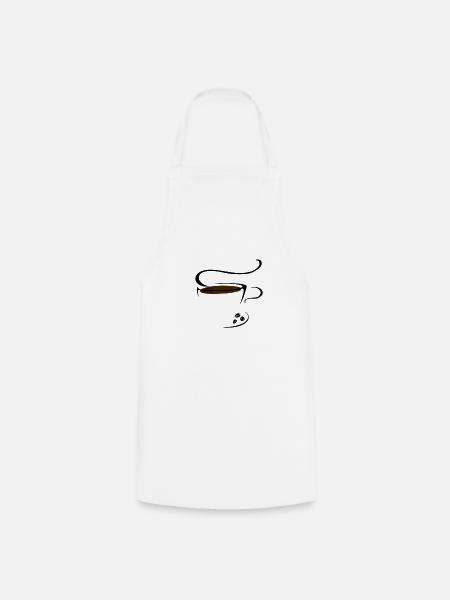 Coffee time! - Kochschürze - Weiß