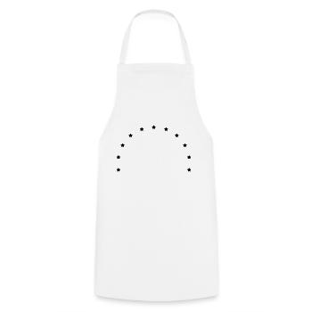 stars symbol - Kochschürze - Weiß - Vorne - AI Model Male 185 dark (185cm)