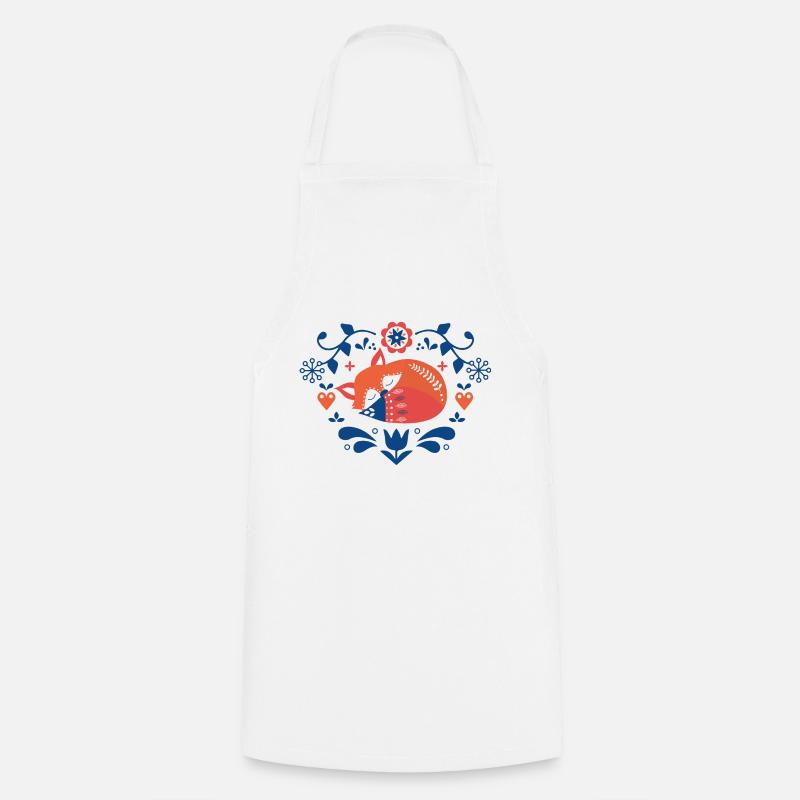 Renard nordique - Tablier de cuisine - blanc