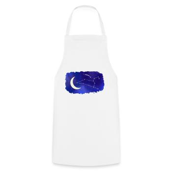 Zodiac Leo Leo - Cooking Apron - white - Front - AI Model Male 185 dark (185cm)