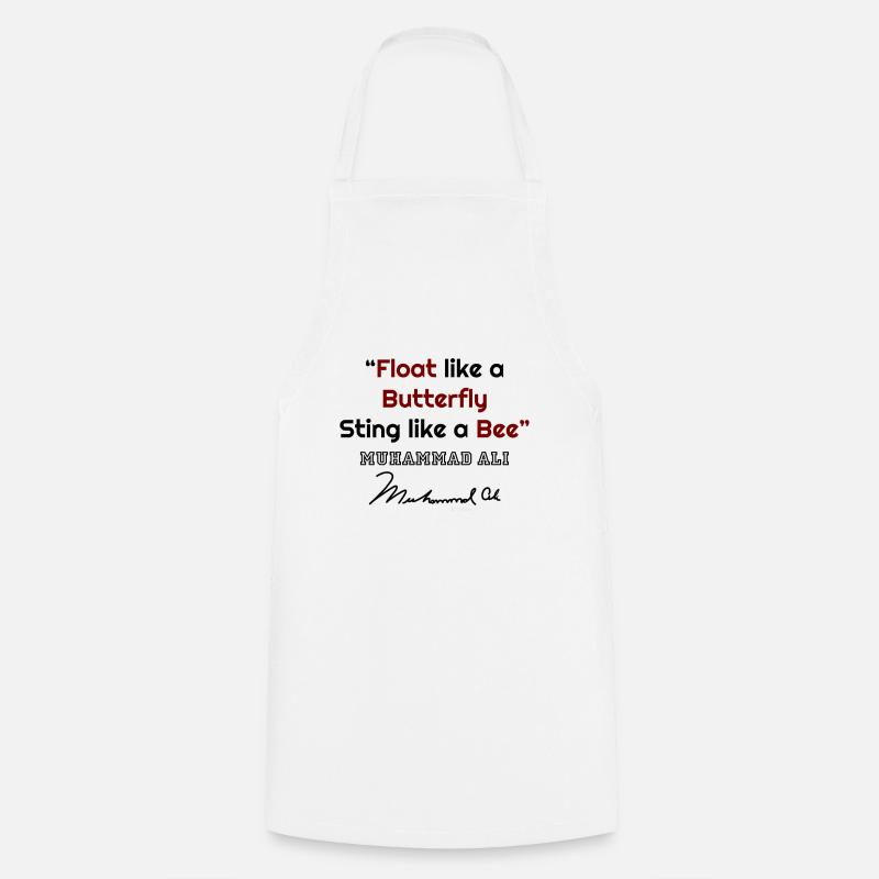 Muhammad Ali, Muhammad Ali quotes, famous quotes, - Cooking Apron - white