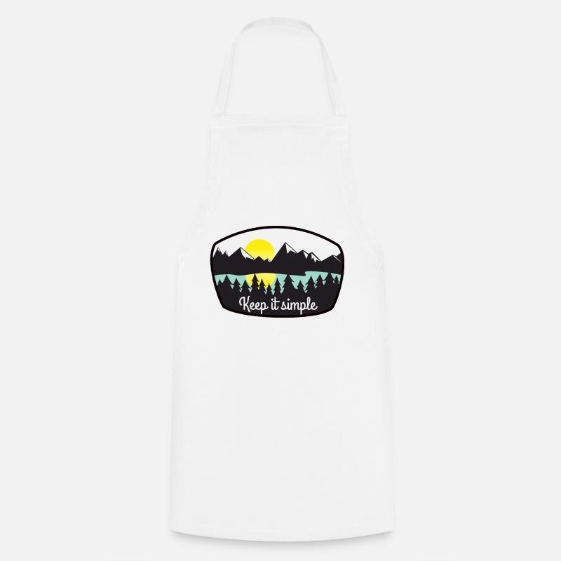 Keep it simple - Cooking Apron - white