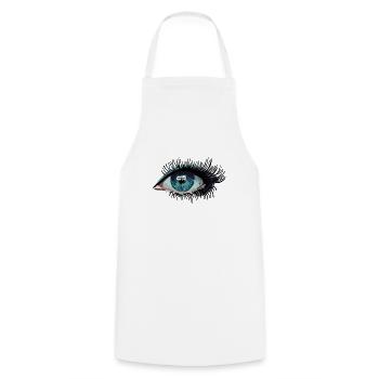 Oeil - Tablier de cuisine - blanc - Devant - AI Model Male 185 dark (185cm)