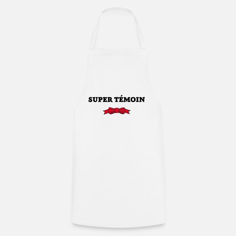 Super Témoin - Tablier de cuisine - blanc