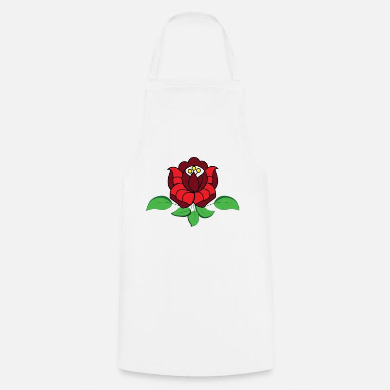 Hungarian rose - Cooking Apron - white