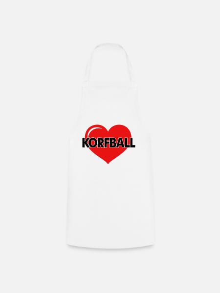 LOVE KORFBALL - Cooking Apron - white