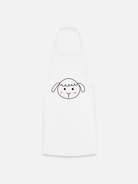Cute sheep - Kochschürze - Weiß
