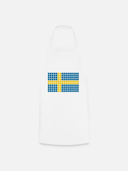 Schweden Mosaik - Kochschürze - Weiß