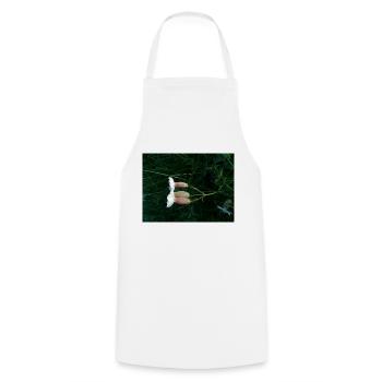 Flower lying down by the wind - Cooking Apron - white - Front - AI Model Male 185 dark (185cm)