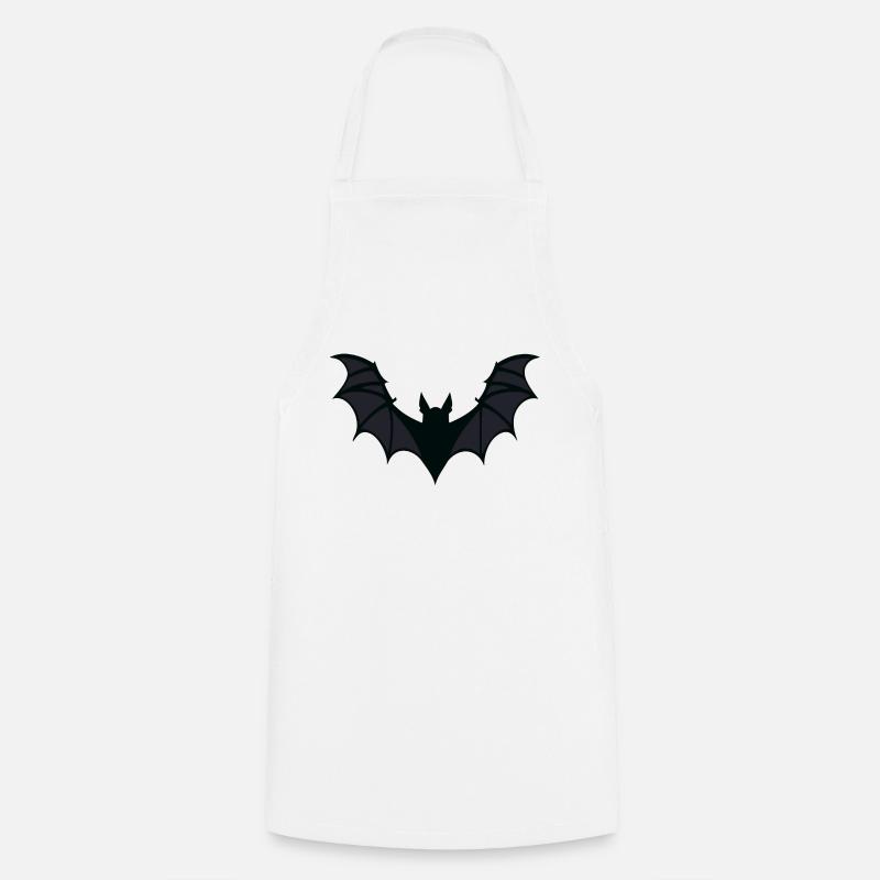 Dark Shadows: Majestic Bat - Cooking Apron - white